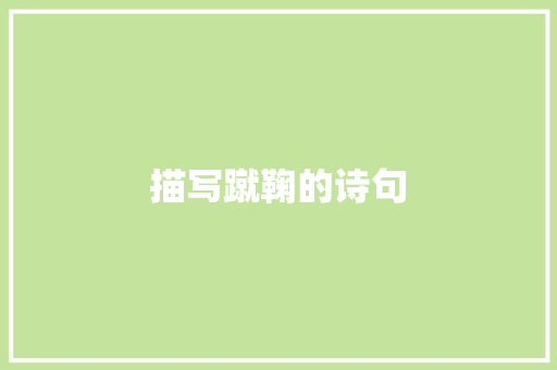 描写蹴鞠的诗句