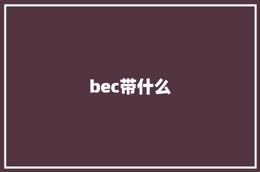 bec带什么